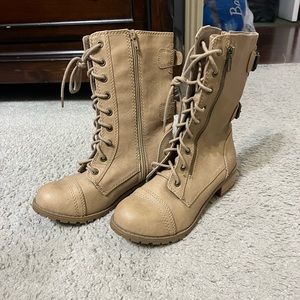 Tan Soda boots never worn!